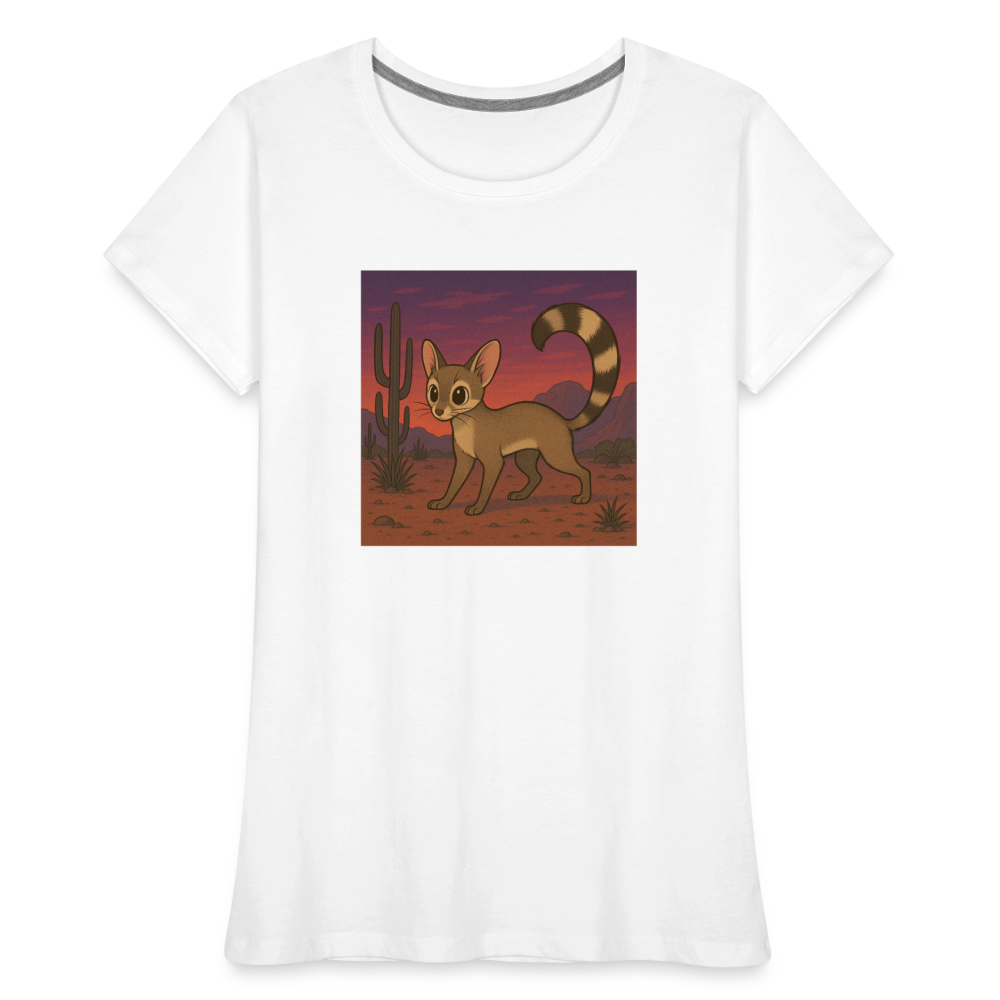 Ringtail Landscape | Women's Organic T-Shirt - White - white