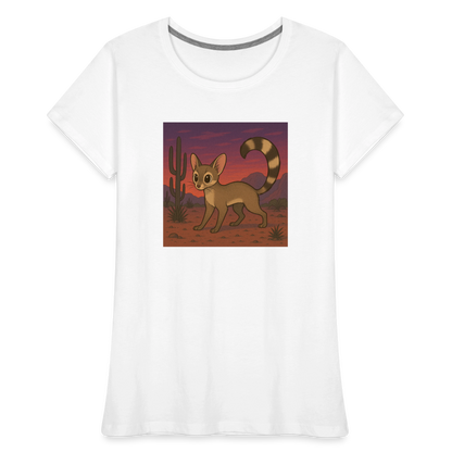 Ringtail Landscape | Women's Organic T-Shirt - White - white