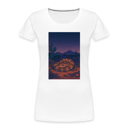 Ridge-nosed Rattlesnake Landscape | Women's Organic T-Shirt - White - white