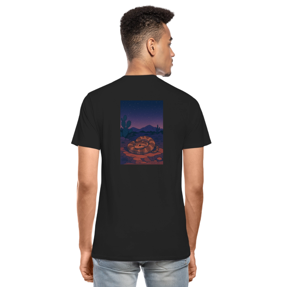 Ridge-nosed Rattlesnake Landscape | Men's Organic Classic T-Shirt - Black - black