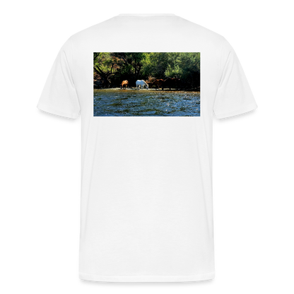 Salt River Horses | Men's Organic Classic T-Shirt - White - white
