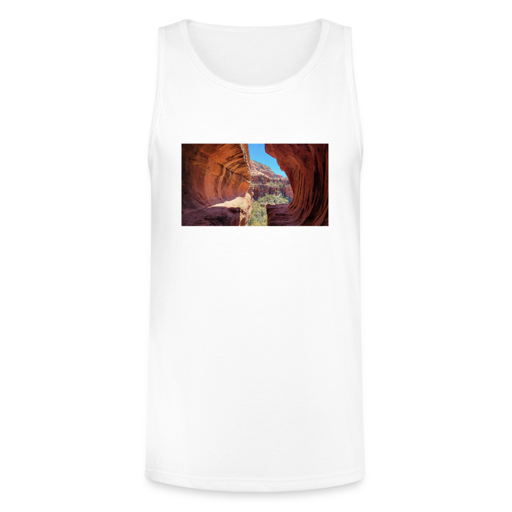 Sedona Vortex | Men's Tri-Blend Tank - White - white
