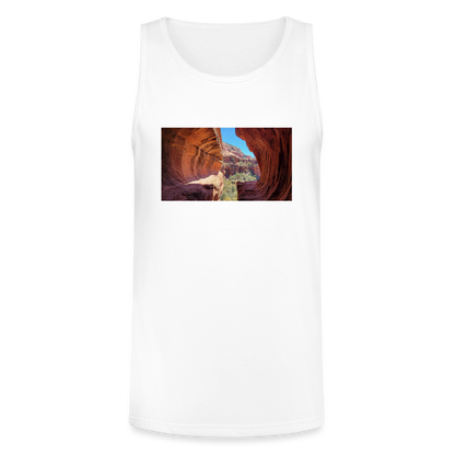 Sedona Vortex | Men's Tri-Blend Tank - White - white