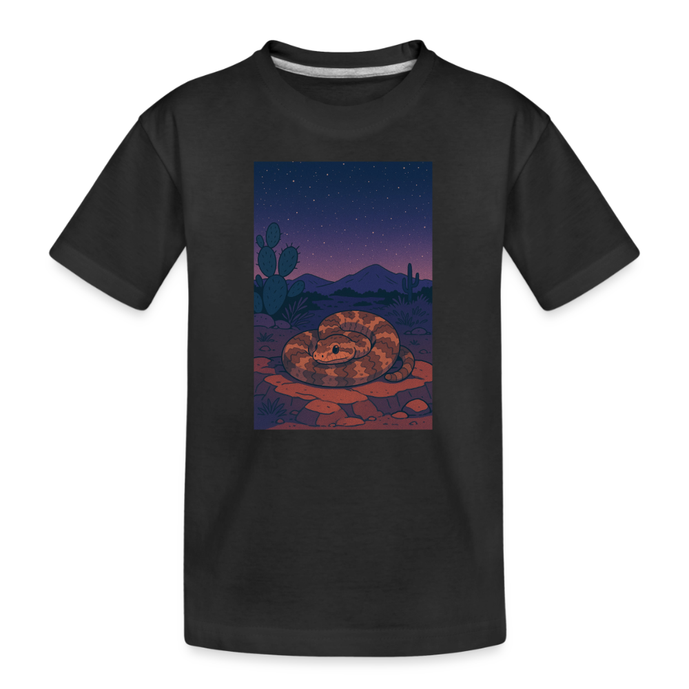 Ridge-nosed Rattlesnake Landscape | Kids Organic T-Shirt - Black - black