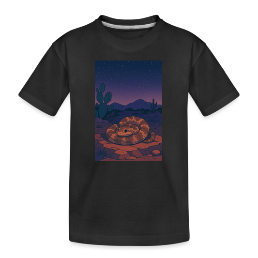 Ridge-nosed Rattlesnake Landscape | Kids Organic T-Shirt - Black - black