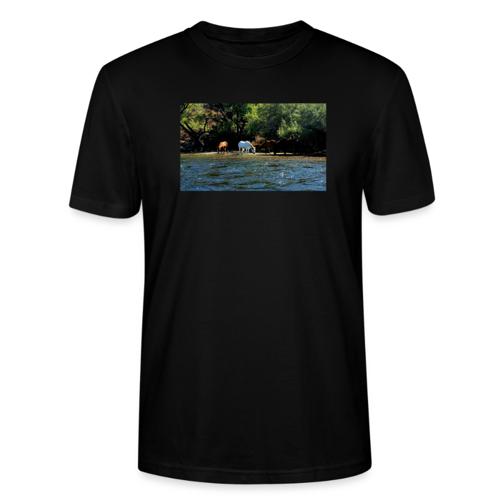 Salt River Horses | Men's Organic T-Shirt - Black - black