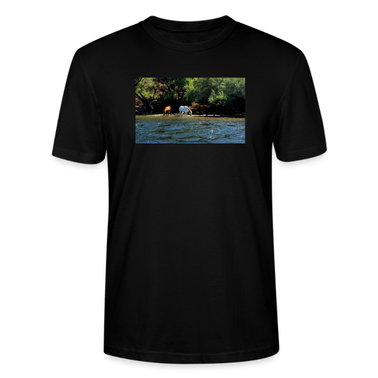 Salt River Horses | Men's Organic T-Shirt - Black - black