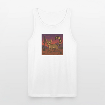 Ringtail Landscape | Men's Tri-Blend Tank - White - white