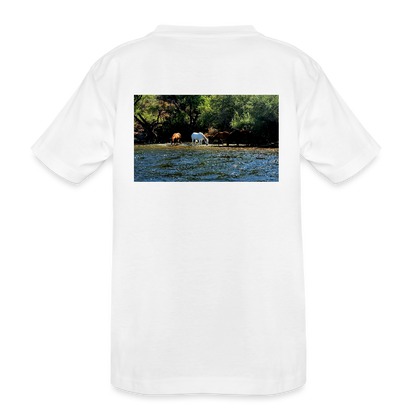 Salt River Horses | Kids Organic Classic T-Shirt - White - white
