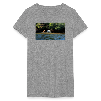 Salt River Horses | Women's Tri-Blend T-Shirt - Gray - heather gray