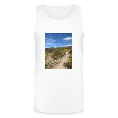 Lost Dog Trail | Men's Tri-Blend Tank - White - white
