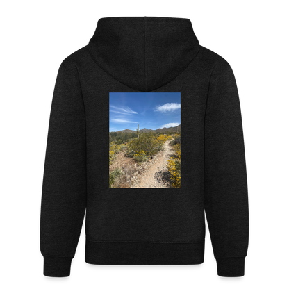 Lost Dog Trail | Tri-Blend Classic Hoodie - Charcoal - charcoal grey