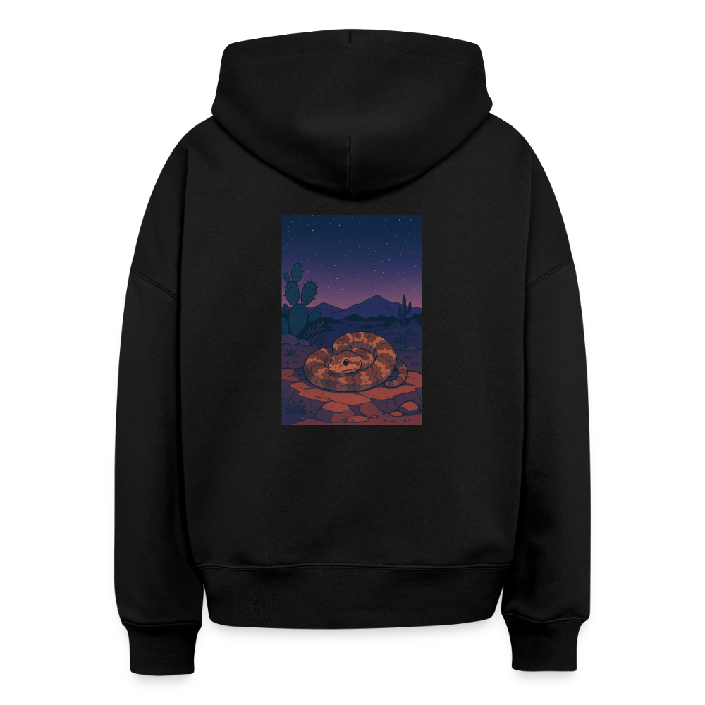 Ridge-nosed Rattlesnake Landscape | Women's Organic Classic Hoodie - Black - black