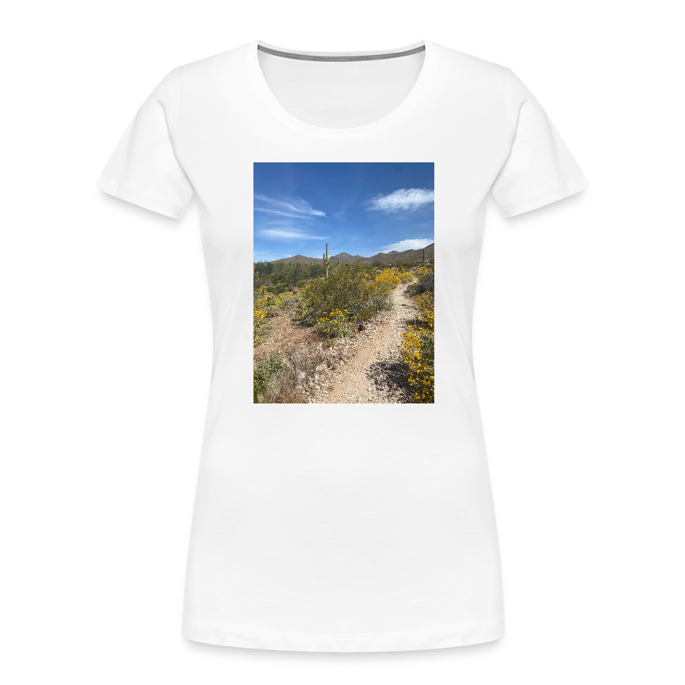 Lost Dog Trail | Women's Organic T-Shirt - White - white