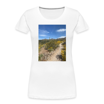 Lost Dog Trail | Women's Organic T-Shirt - White - white