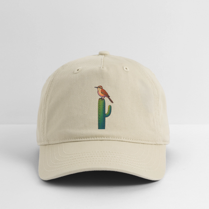 Cactus Wren Spotlight | Organic Baseball Hat - Khaki - khaki