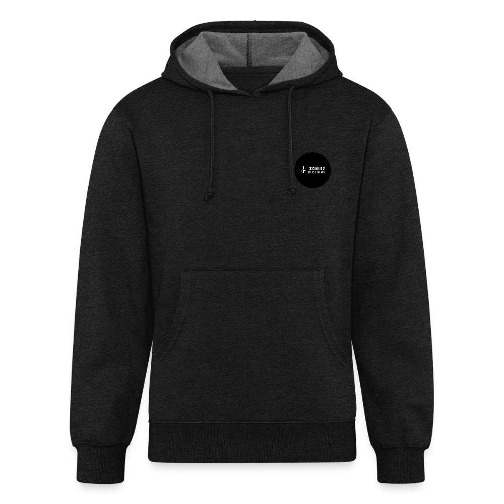 Cactus Wren Landscape | Tri-Blend Charcoal Classic Hoodie - charcoal grey