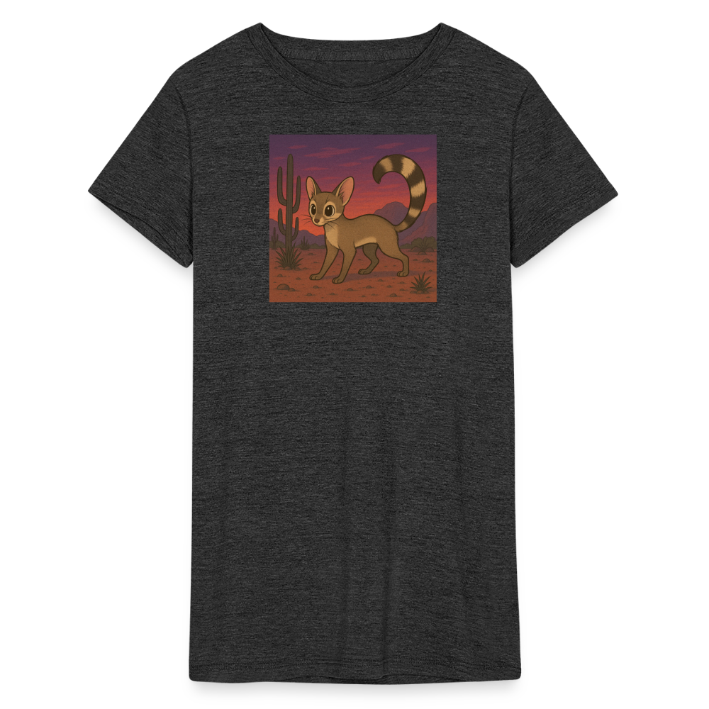 Ringtail Landscape | Women's Tri-Blend T-Shirt - Black - heather black