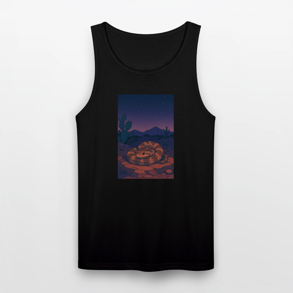 Ridge-nosed Rattlesnake Landscape | Men's Tri-Blend Tank - Black - black