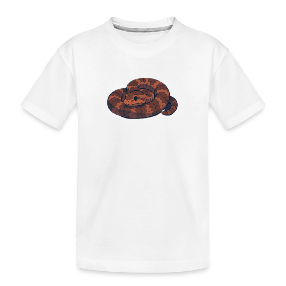 Ridge-nosed Rattlesnake Spotlight | Kids Organic T-Shirt - White - white