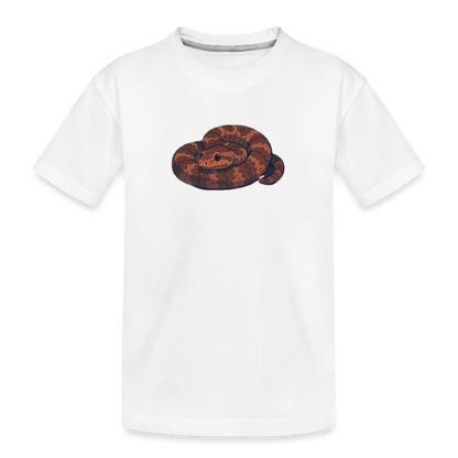 Ridge-nosed Rattlesnake Spotlight | Kids Organic T-Shirt - White - white