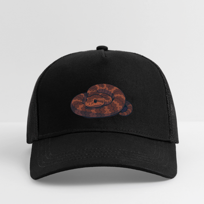 'Ridge-nosed Rattlesnake | Spotlight' Eco Trucker Cap - black/black