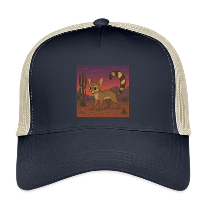 'Ringtail| Landscape' Trucker Hat - pacific/oyster