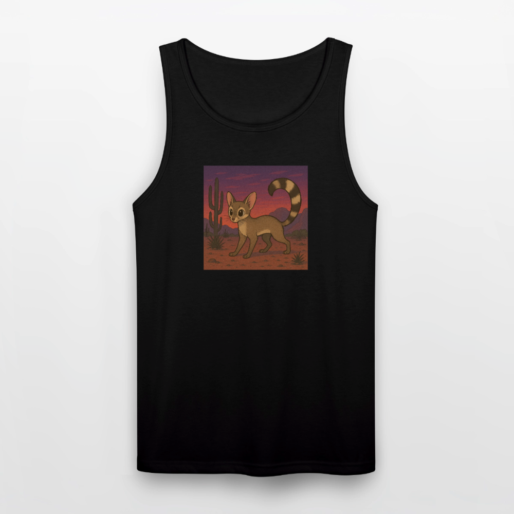 Ringtail Landscape | Men's Tri-Blend Tank - Black - black