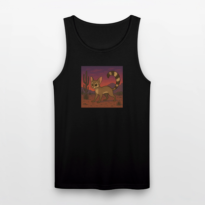 Ringtail Landscape | Men's Tri-Blend Tank - Black - black