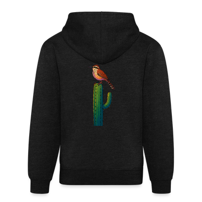 Cactus Wren Spotlight | Tri-Blend Black Classic Hoodie - charcoal grey