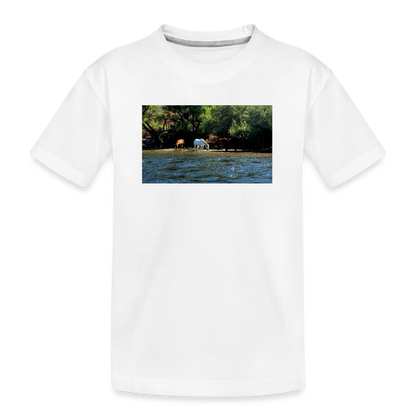 Salt River Horses | Kids Organic T-Shirt - White - white