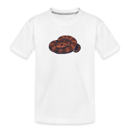Ridge-nosed Rattlesnake Spotlight | Kids Organic T-Shirt - White - white