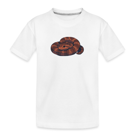 Ridge-nosed Rattlesnake Spotlight | Kids Organic T-Shirt - White - white