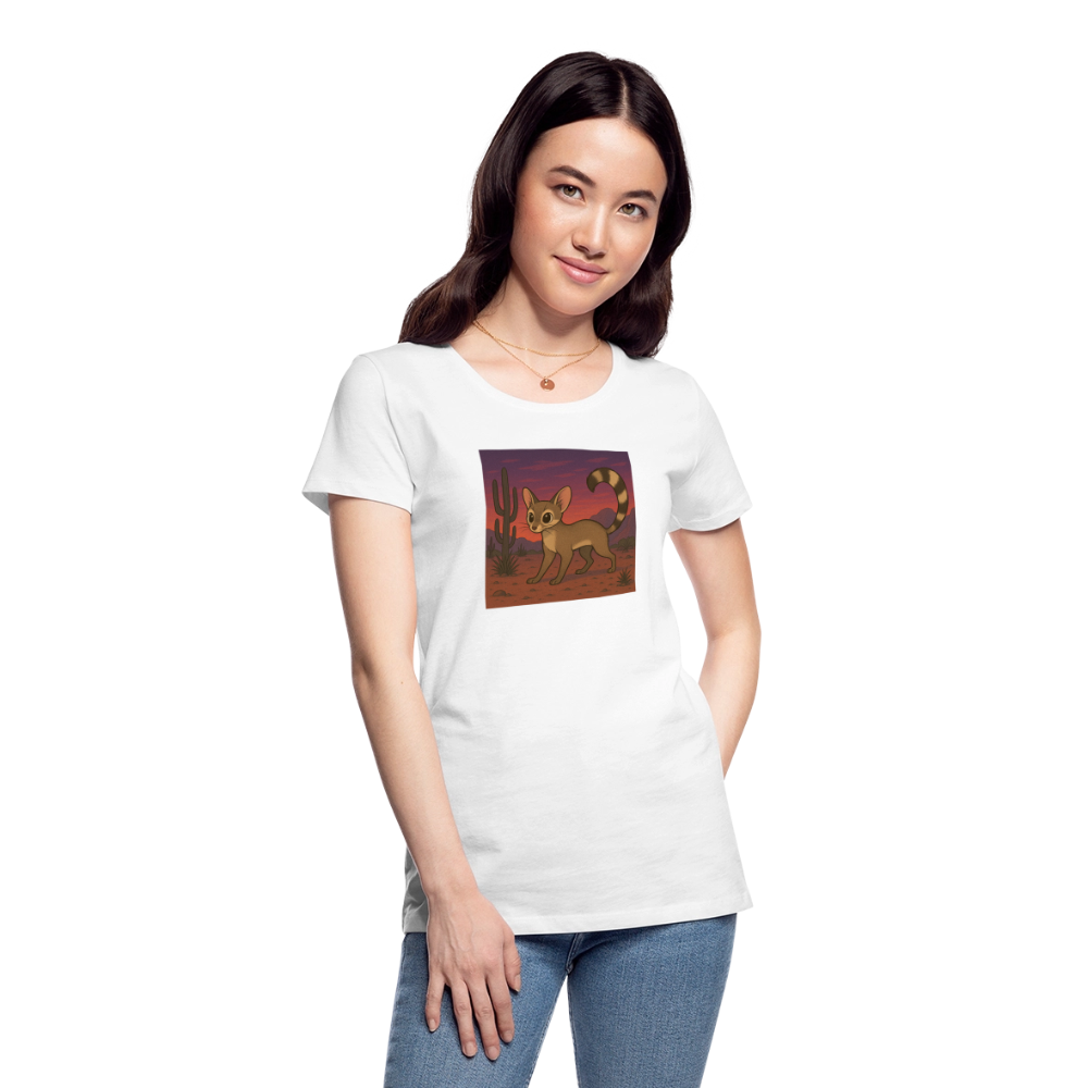 Ringtail Landscape | Women's Organic T-Shirt - White - white