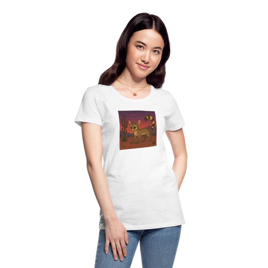 Ringtail Landscape | Women's Organic T-Shirt - White - white
