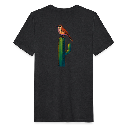 Cactus Wren Spotlight | Men's Tri-Blend Classic T-Shirt - Black - heather black
