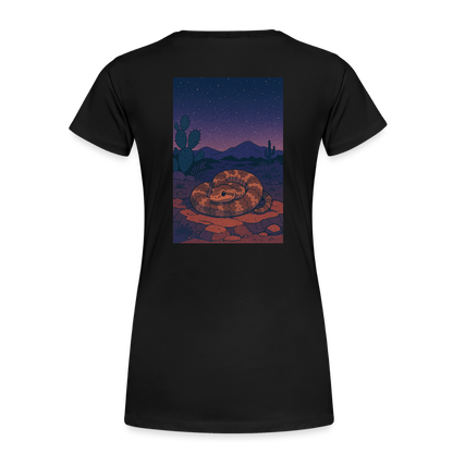 Ridge-nosed Rattlesnake Landscape | Women's Organic Classic T-Shirt - Black - black