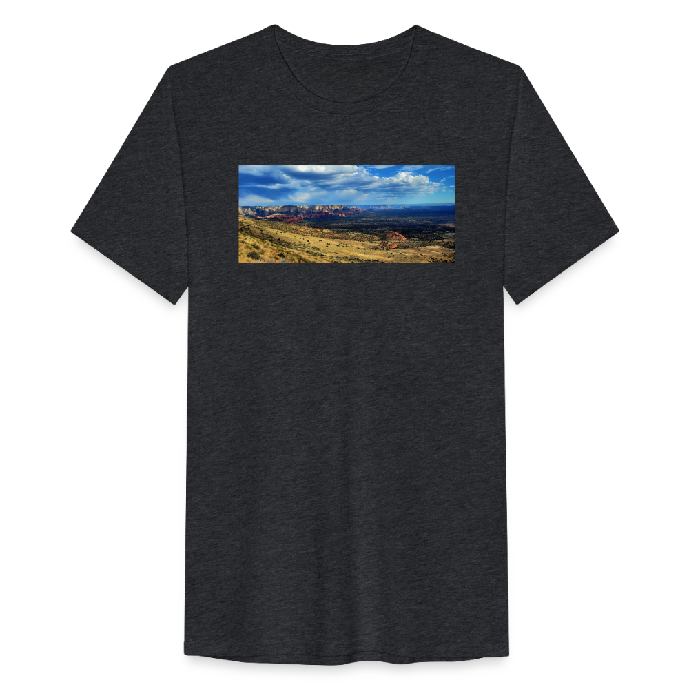 Verde Valley Views | Men’s Tri-Blend T-Shirt - Black - heather black