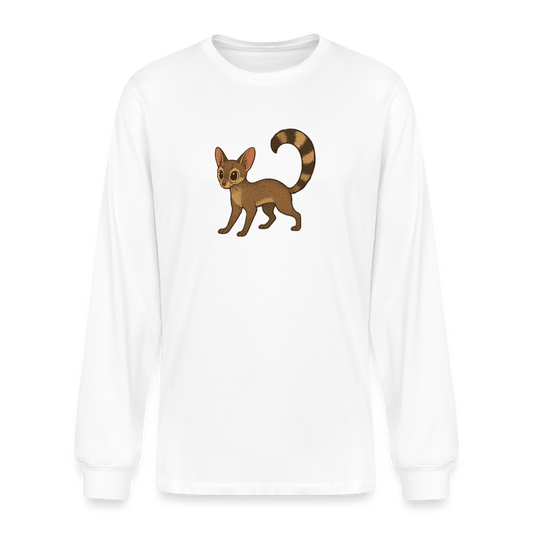 Ringtail Spotlight | Men's Organic Long Sleeve T-Shirt - White - white