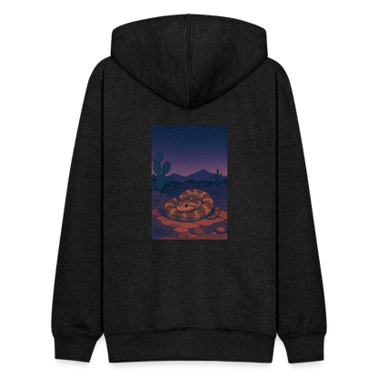 Ridge-nosed Rattlesnake Landscape | Tri-Blend Classic Hoodie - Charcoal - charcoal grey