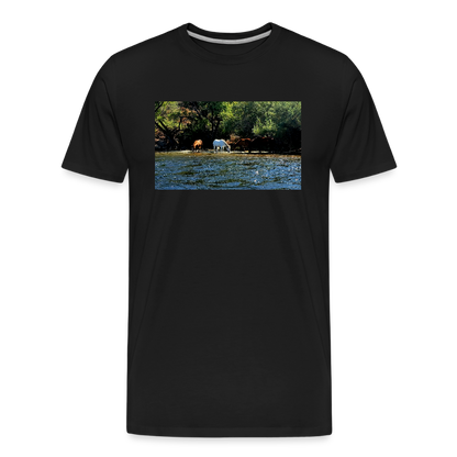 Salt River Horses | Men's Organic T-Shirt - Black - black
