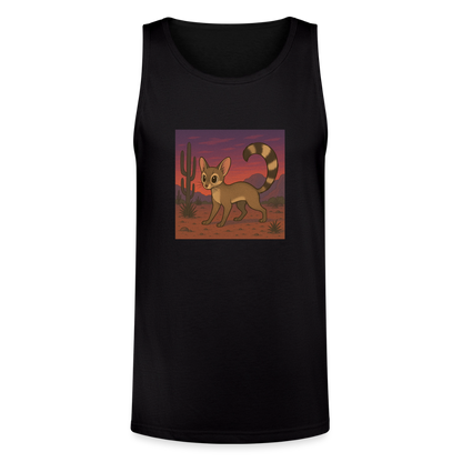 Ringtail Landscape | Men's Tri-Blend Tank - Black - black