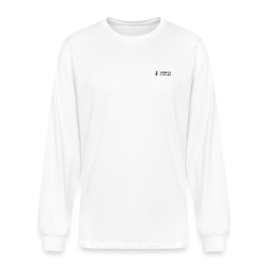 Ringtail Landscape | Men's Organic Classic Long Sleeve T-Shirt - Black - white