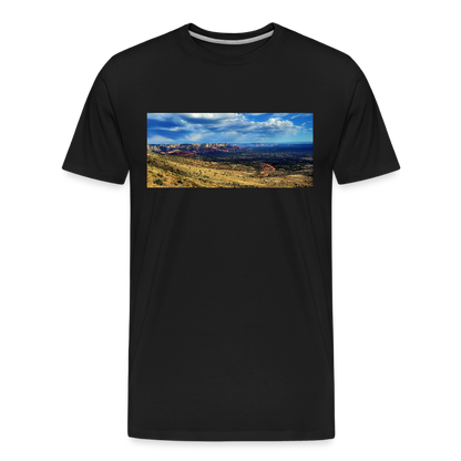 Verde Valley Views | Men's Organic T-Shirt - Black - black