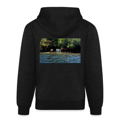 Salt River Horses | Tri-Blend Classic Hoodie - Charcoal - charcoal grey