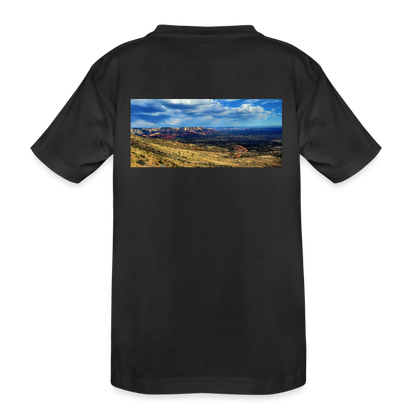 Verde Valley Views | Kids Organic Classic T-Shirt - Black - black