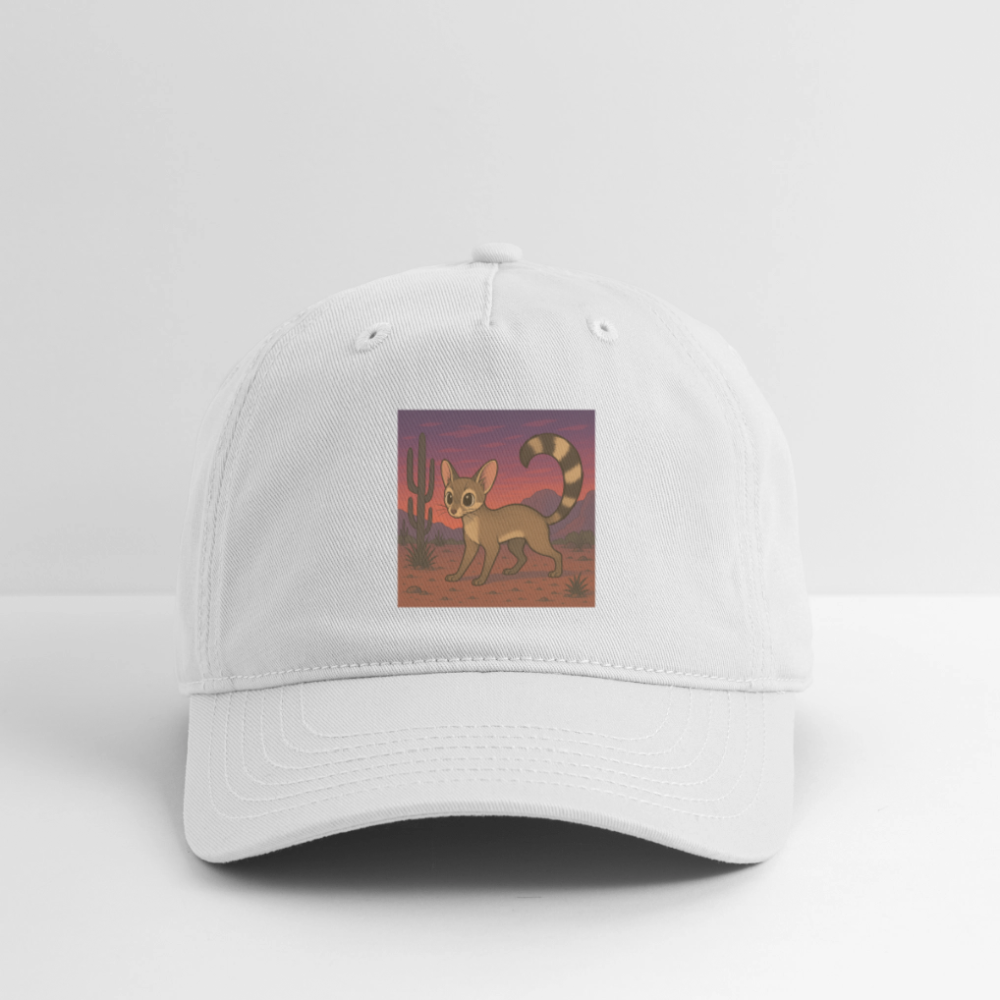 Ringtail Landscape | Organic Baseball Hat - White - white