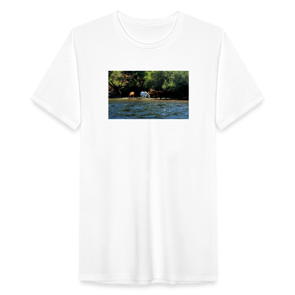 Salt River Horses | Men’s Tri-Blend T-Shirt - White - white