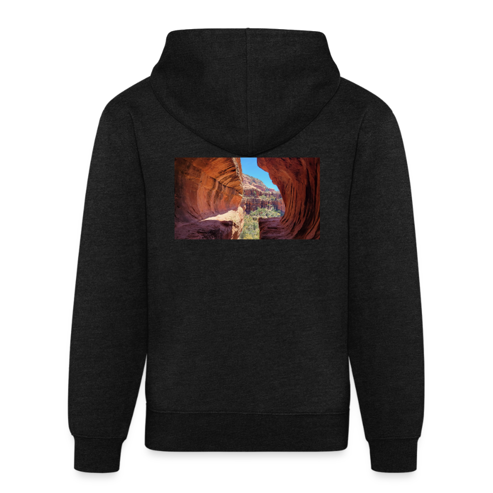 Sedona Vortex | Tri-Blend Classic Hoodie - Charcoal - charcoal grey
