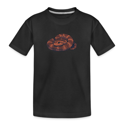 Ridge-nosed Rattlesnake Spotlight | Kids Organic T-Shirt - Black - black